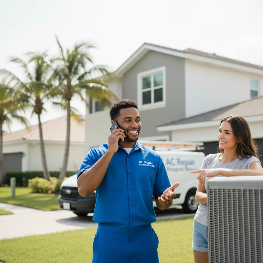 AC Repair Pompano Beach customer support in Johnston